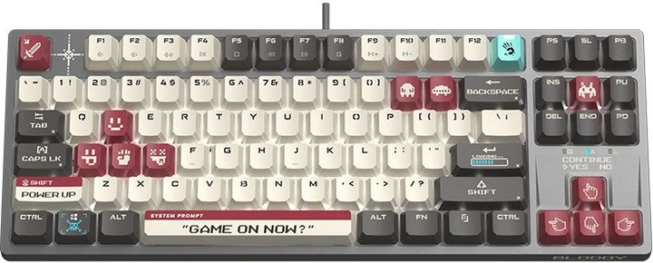 Клавіатура дротова A4Tech Bloody S87 USB Pixels Red (A4TKLA47736) - зображення 6