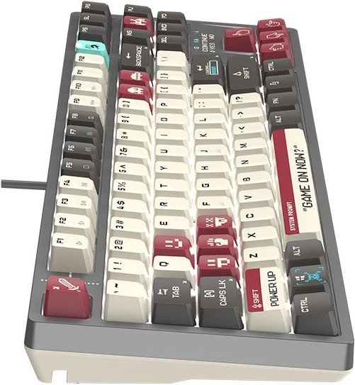 Клавіатура дротова A4Tech Bloody S87 USB Pixels Red (A4TKLA47736) - зображення 8