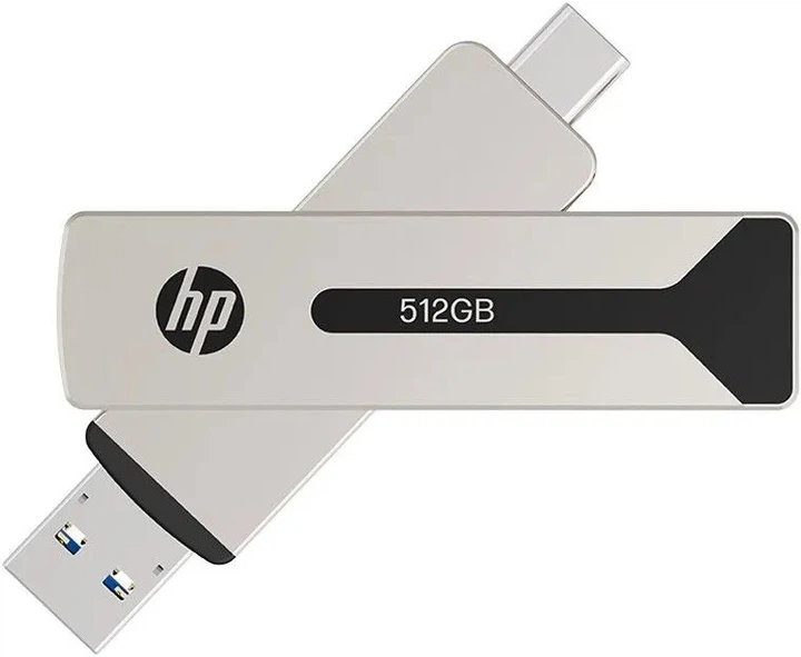 Флеш пам'ять USB HP Steel Flash Drive 911 Pro 512GB USB Grey (HPFD911PRO-512) - зображення 1
