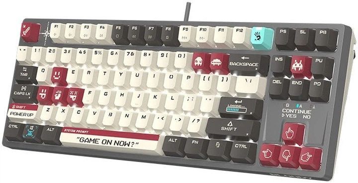 Клавіатура дротова A4Tech Bloody S87 USB Pixels Red (A4TKLA47736) - зображення 5