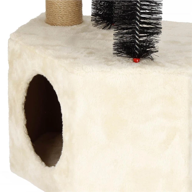 Drapak dla kota Springos Wielopoziomowy Kremowy PA1044 (5907719457666) - obraz 6