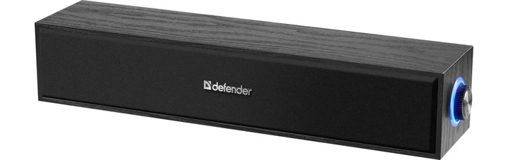 Саундбар Defender Z13 Black USB – стерео система 2.0, звук 6 Вт, mini-jack 3.5 мм, живлення USB, настільна акустика для ПК та ноутбука з підсвічуванням - зображення 3