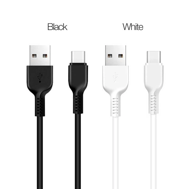 Кабель HOCO X20 USB to Type-C 3A, 1m, PVC, TPE connectors, White - Фото 4 Кабель HOCO X20 USB to Type-C 3A, 1m, PVC, TPE connectors, White - зображення 4