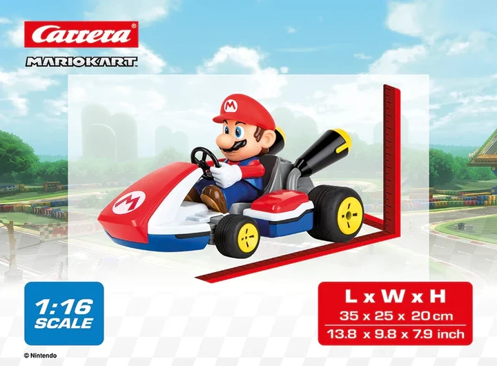 Samochód Carrera Mario Kart Mario - Race Kart z dźwiękiem 162107X (9003150116448) - obraz 7