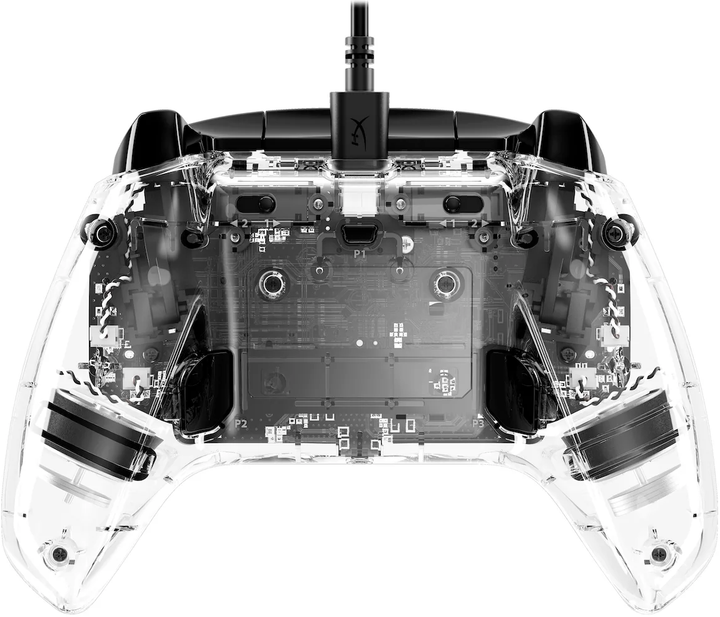 Kontroler przewodowy HyperX Clutch Gladiate Transparent (7D6H2AA) - obraz 2