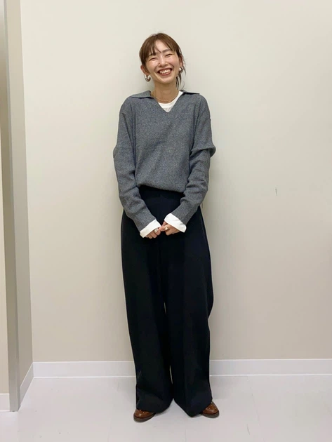 Пуловер женский Uniqlo 884303109 S Серый (1159856751) - изображение 6