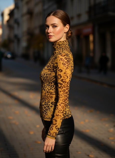 Гольф Lila L Гірчичний (NLS-9169-Mustard) - Фото 2 Гольф Lila L Гірчичний (NLS-9169-Mustard) - зображення 2