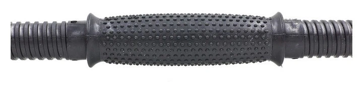 Гриф гантельний пластиковий гумовий із замками SHUANG CAI SPORTS TA-80257-46 (TA-80243-46) (l-46, d-25мм, чорний) (RNS_80257-46) - изображение 3
