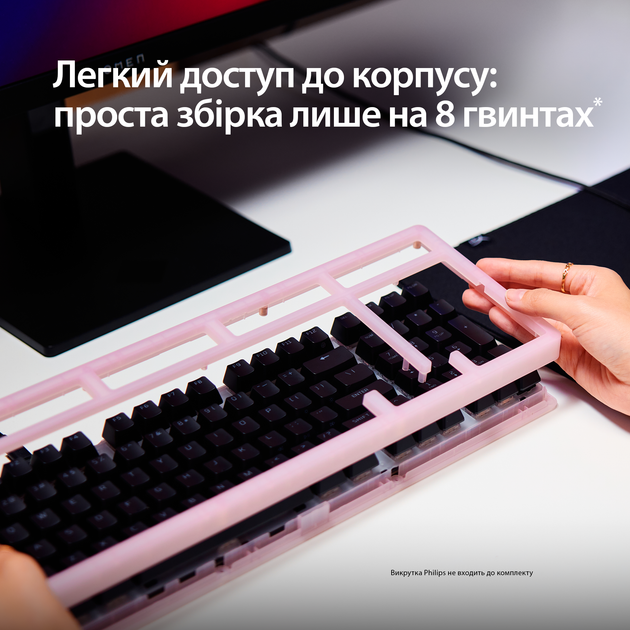 Клавиатура проводная HyperX Origins 2 1800 Linear Red RGB USB Black (B4QS4AA) - изображение 9