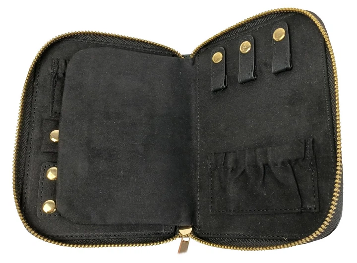 Органайзер футляр для украшений драгоценностей Travel Jewelry Case 3208352 черный - Фото 5 Органайзер футляр для украшений драгоценностей Travel Jewelry Case 3208352 черный - изображение 5