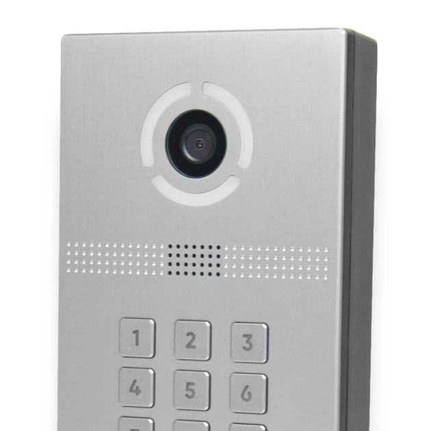 Багатоабонентська IP-виклична панель Bas-IP AV-09KFBI (silver) зі зчитувачем UKEY та розпізнаванням облич для IP-домофонів (305779) - зображення 2
