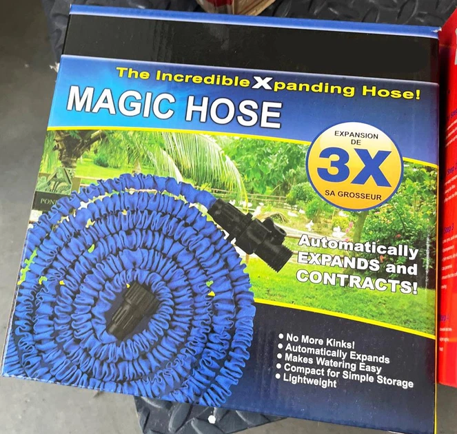 Шланг садовый поливочный Magic Hose саморастягивающийся 60 м стрейч Икс Хоз мягкий для полива - изображение 3