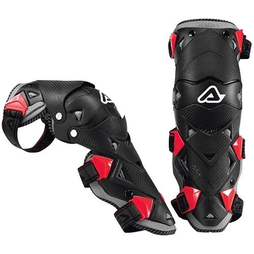 Наколінники дитячі Acerbis Impact Evo Junior Black/Red, One Size - изображение 2