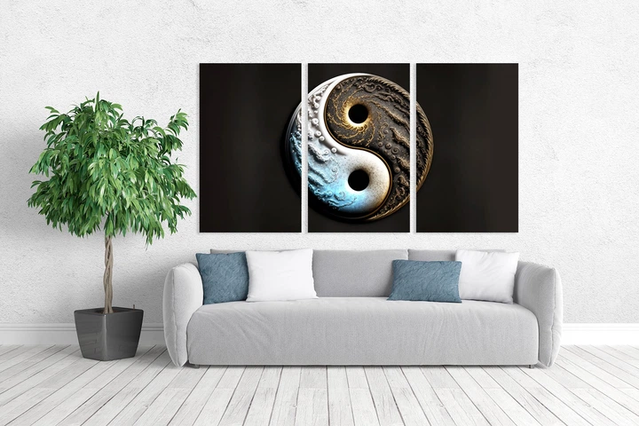 Картина модульна Art Dekors Інь-Янь 70х130 см ART-112 3A - изображение 2
