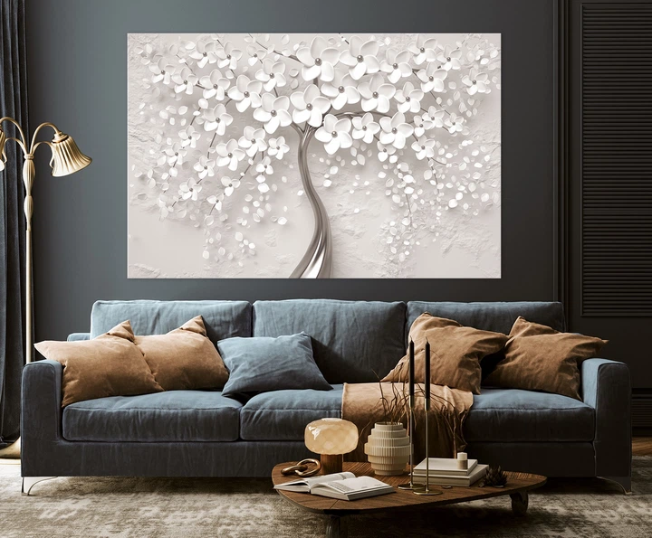 Картина на полотні Art Dekors Біле дерево 80x160 см MLP 15 - зображення 4