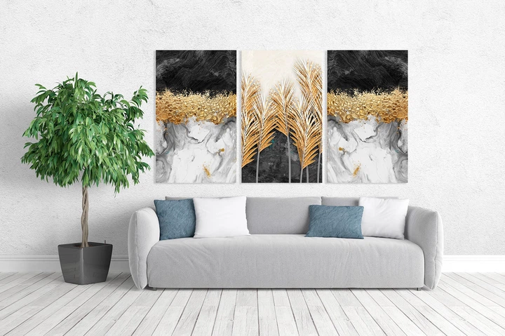 Картина модульна Art Dekors Абстракція 100х150 см ART-168 3A - Фото 2 Картина модульна Art Dekors Абстракція 100х150 см ART-168 3A - зображення 2
