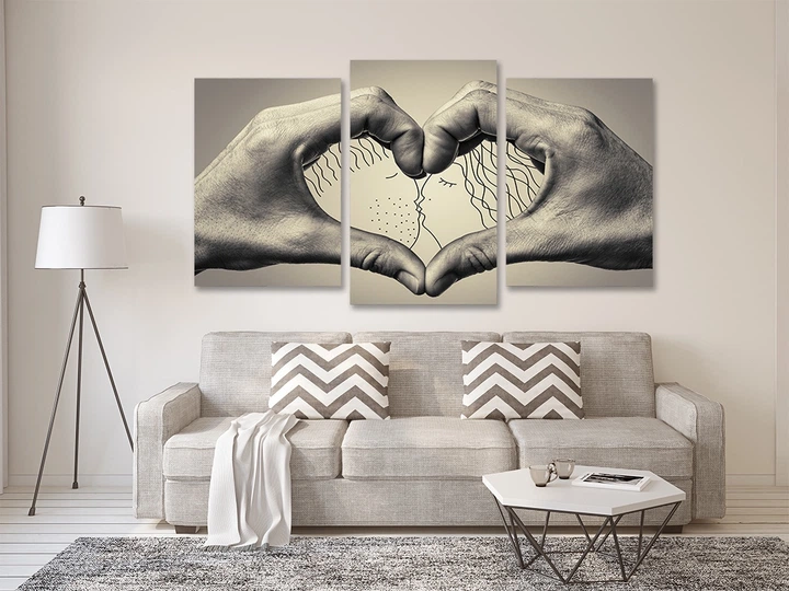 Картина модульна Art Dekors Закохані 100х150 см Art-721 3 - Фото 2 Картина модульна Art Dekors Закохані 100х150 см Art-721 3 - зображення 2