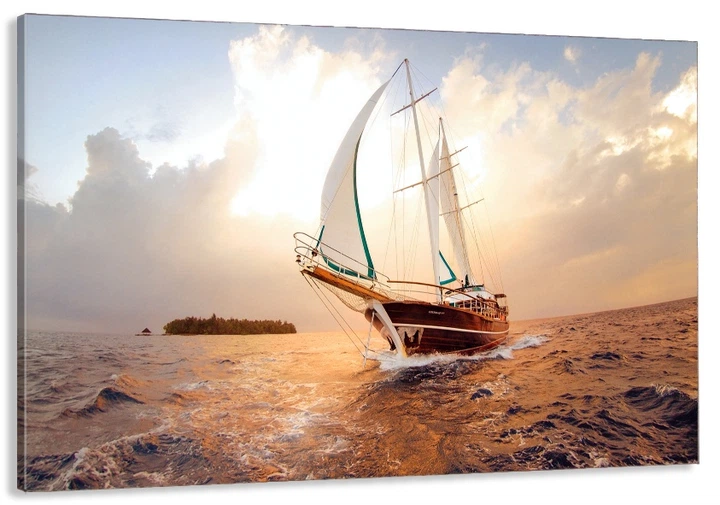 Картина на полотні Art Dekors Море корабель 70x140 см MLP 64 - Фото 1 Картина на полотні Art Dekors Море корабель 70x140 см MLP 64 - изображение 1