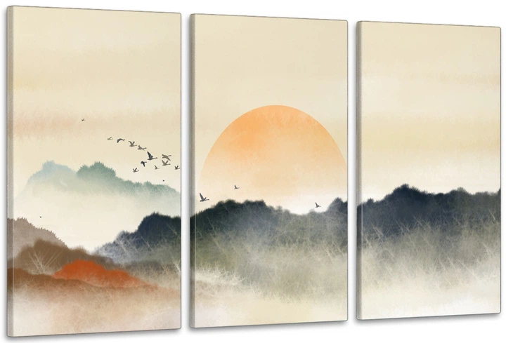Картина модульна Art Dekors Сонце 100х150 см АRT-3173A - Фото 1 Картина модульна Art Dekors Сонце 100х150 см АRT-3173A - зображення 1