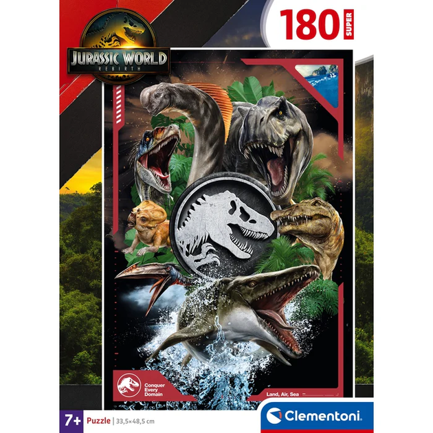 Пазл Clementoni: SuperColor — Jurassic World / Мир Юрского периода (180 элементов) — 29098 - изображение 2