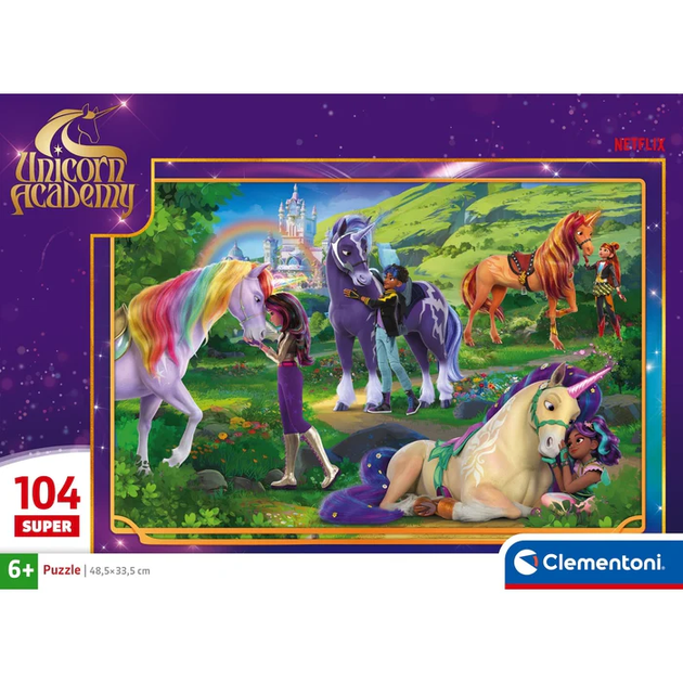 Пазл Clementoni: SuperColor — Unicorn Academy / Академия Единорогов (104 элемента) — 25099 - изображение 2