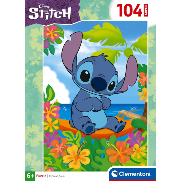 Пазл Clementoni: SuperColor — Disney Stitch / Стіч (104 елементи) — 27572 - зображення 2