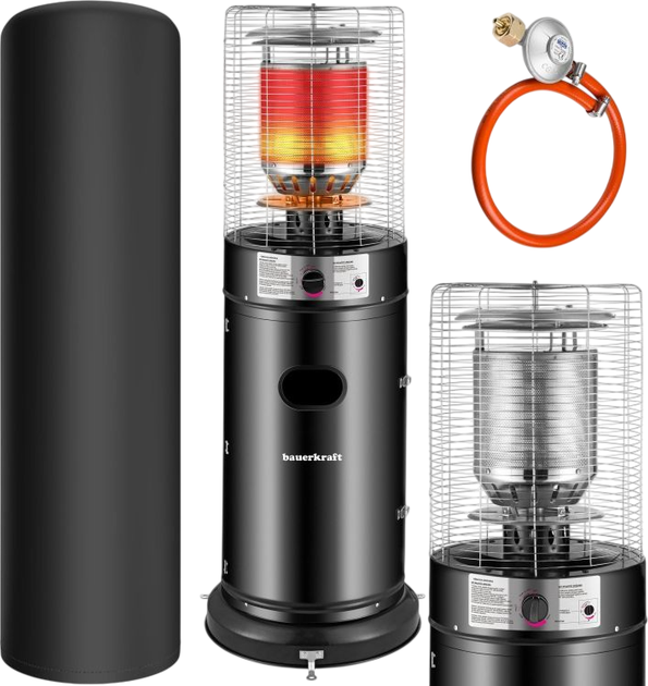 Grzejnik gazowy Bauerkraft szklany 11kW (5904265086371) - obraz 3