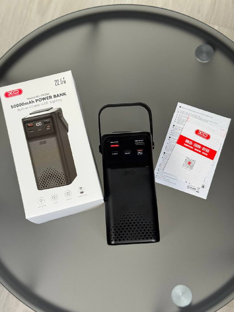 Power Bank XO-PR286 Чорний 50000 mAh - Фото 5 Power Bank XO-PR286 Чорний 50000 mAh - изображение 5