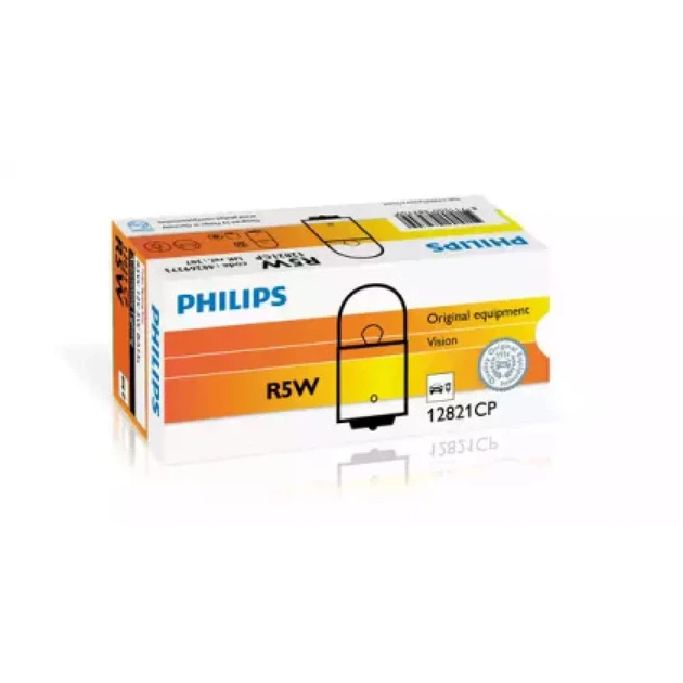 Лампа автомобильная Philips R5W 12V BA15S (12821 СР) 770124 - Фото 2 Лампа автомобильная Philips R5W 12V BA15S (12821 СР) 770124 - изображение 2