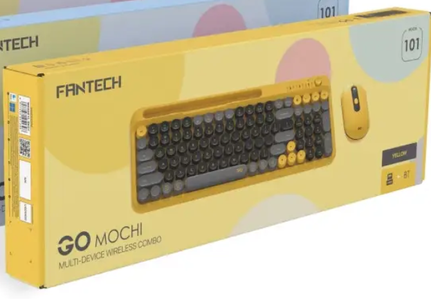 Бездротова Клавіатура і Миша FANTECH Go WK899 MOCHI Чорно-жовтий - Фото 2 Бездротова Клавіатура і Миша FANTECH Go WK899 MOCHI Чорно-жовтий - изображение 2