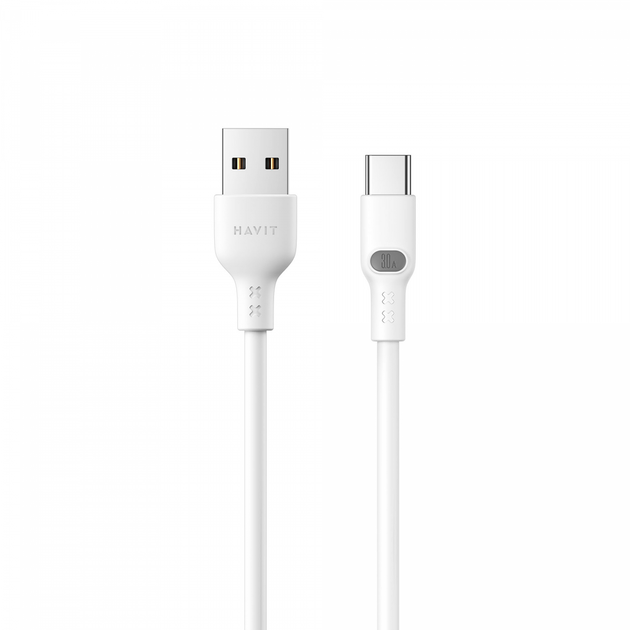 Кабель USB - USB-C HAVIT HV-CB6282 3A 1м White - Фото 1 Кабель USB - USB-C HAVIT HV-CB6282 3A 1м White - изображение 1