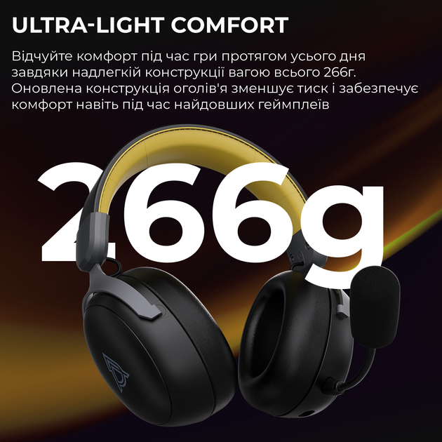 Наушники Ajazz AHM08 MAX 3-Mode Black (AHM08-MAX-BGY) - Фото 6 Наушники Ajazz AHM08 MAX 3-Mode Black (AHM08-MAX-BGY) - изображение 6