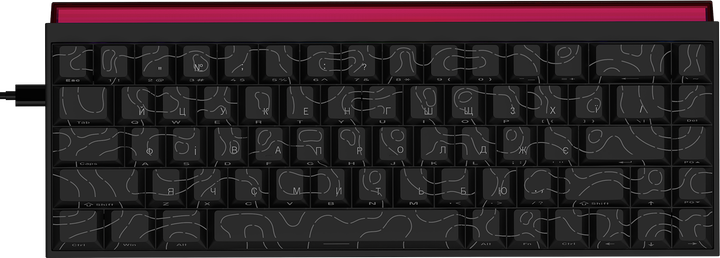 Клавиатура Ajazz NK68 Red switches Side Contour Black (NK68-R-S-B) 327448 - Фото 2 Клавиатура Ajazz NK68 Red switches Side Contour Black (NK68-R-S-B) 327448 - изображение 2