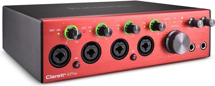 Interfejs audio Focusrite Clarett+ 4Pre (815301001423) - obraz 3
