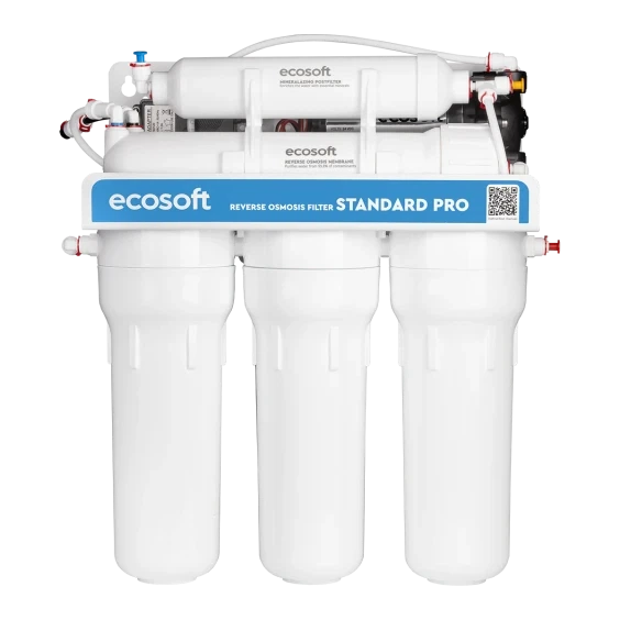 Фильтр обратного осмоса Ecosoft Standard 5-50P PRO с помпой и минерализатором, дренаж 1:2 (MO550MPECOSTD) - изображение 2