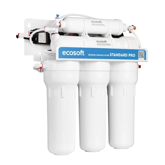 Фильтр обратного осмоса Ecosoft Standard 5-50P PRO с помпой и минерализатором, дренаж 1:2 (MO550MPECOSTD) - изображение 3