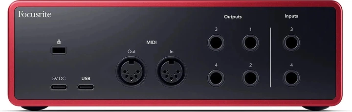 Interfejs audio Focusrite Scarlett 4i4 4Gen (815301001492) - obraz 4