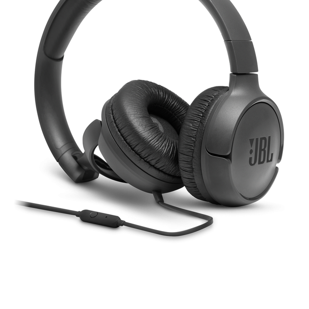 Дротові навушники JBL Tune 500 (JBLT500BLK) 3.5mm, 1.2m, Black UA UCRF - зображення 4