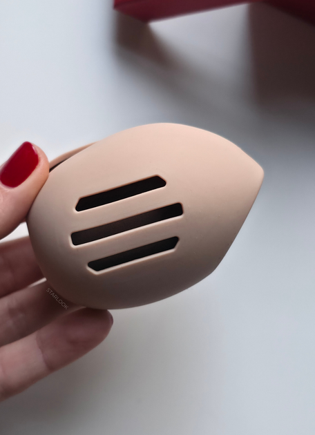 Силиконовый чехол для спонжа бежевый Silicone Makeup Sponge Holder Beige - изображение 9