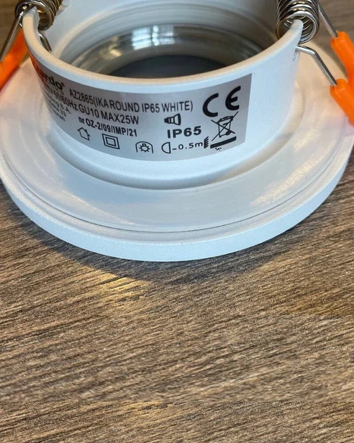 Точковий світильник Azzardo AZ2865 Ika Round GU10 1x50W IP65 білий - зображення 3
