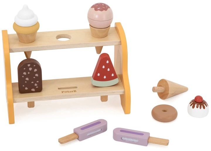 Zestaw do zabawy Viga Drewniany Mała lodziarnia (6971608442933) - obraz 2