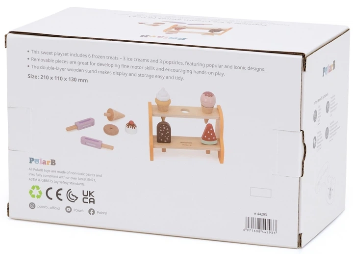 Zestaw do zabawy Viga Drewniany Mała lodziarnia (6971608442933) - obraz 6