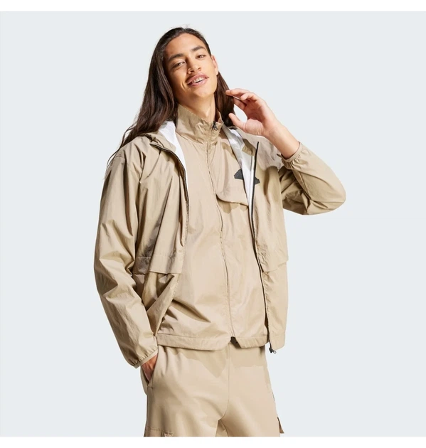 Унісекс жилетка City Escape Utility Vest Beige IS9282 водовідштовхуюча безрукавка на замок бежевого кольору Розмір S - изображение 4