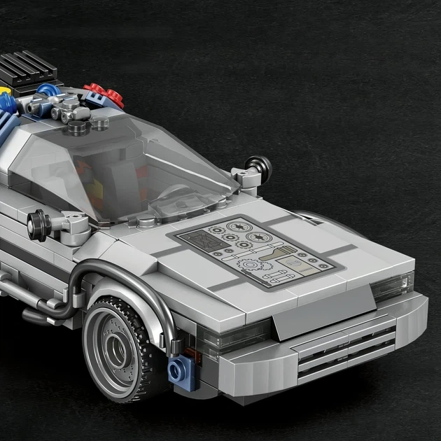 Конструктор Reobrix DeLorean ДеЛориан DMC-12 "Назад в будущее" - 405 деталей, коллекционная модель в подарочной коробке - изображение 5