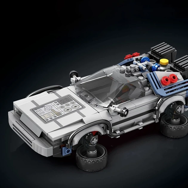Конструктор Reobrix DeLorean ДеЛориан DMC-12 "Назад в будущее" - 405 деталей, коллекционная модель в подарочной коробке - изображение 8