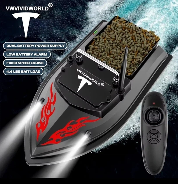 Кораблик FLYTEС V050 5200 mah для прикормки, риболовлі, короповий човен на управлінні! - Фото 1 Кораблик FLYTEС V050 5200 mah для прикормки, риболовлі, короповий човен на управлінні! - зображення 1