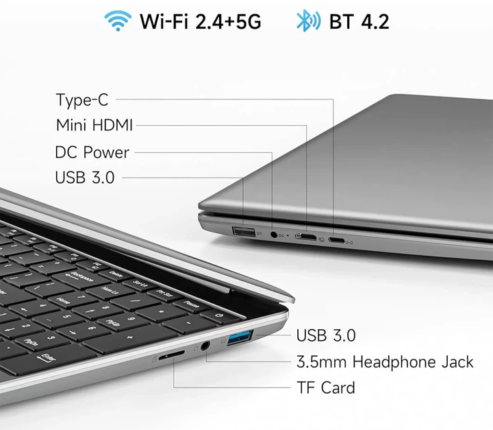 Ноутбук 15.6" Jumper EZbook S7 Hi Intel Celeron 5205U RAM 12GB SSD 128GB + SSD 512GB Win11 (UKR) Б/В - изображение 5