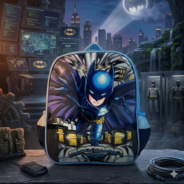 Детский рюкзак Batman для мальчика (дошкольный, в садик) 322-15 - Фото 1 Детский рюкзак Batman для мальчика (дошкольный, в садик) 322-15 - изображение 1