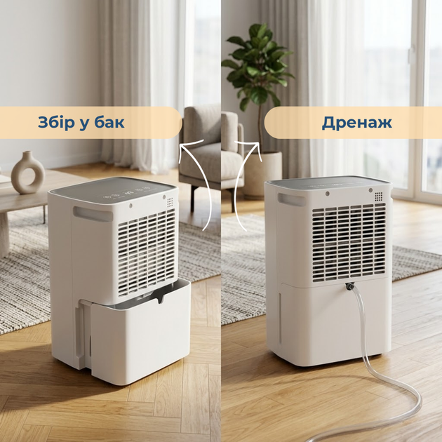 Конденсационный осушитель воздуха Doctor-101 Kito на фреоне R290 для дома. Бытовой влагопоглотитель с производительностью 6 л/день (PD6R-02BE) - изображение 7