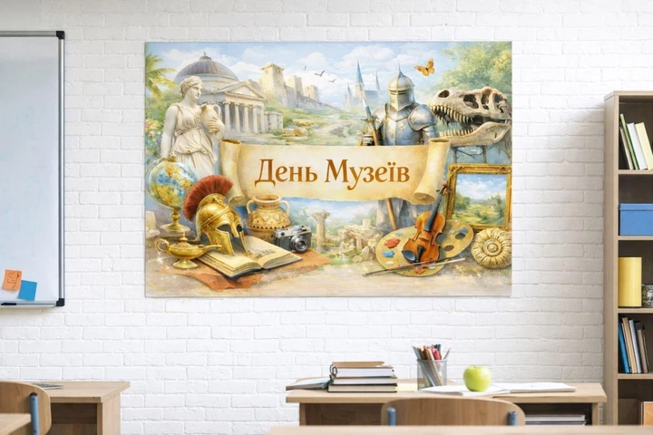 Паперовий плакат "День Музеїв" 110х75 см - зображення 2